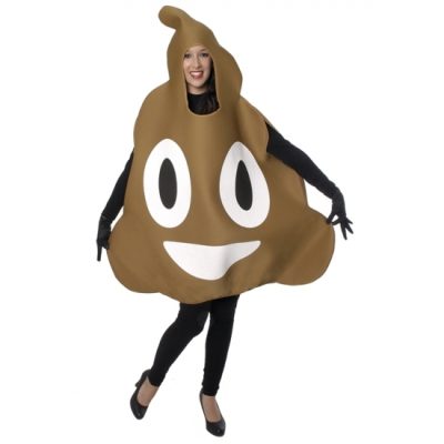 Drol/Poep emoticon verkleedkleding kostuum - bruin - volwassenen - carnaval - one size